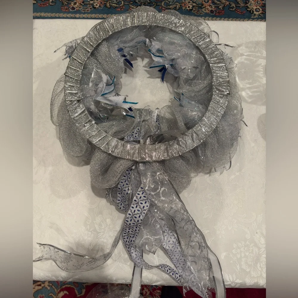 Winter Wonderland / Chanukah Themed Holiday Wreath